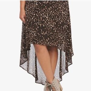 Torrid Leopard Print High Low Skirt Size 22